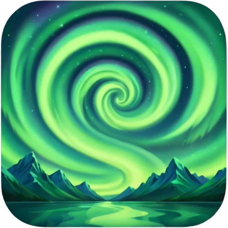 Northern lights emoji