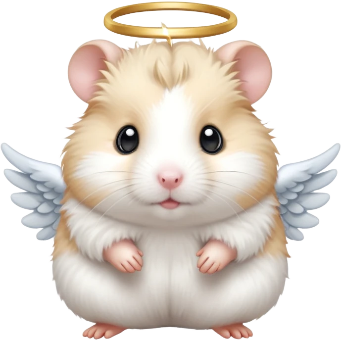 Angel hamster emoji