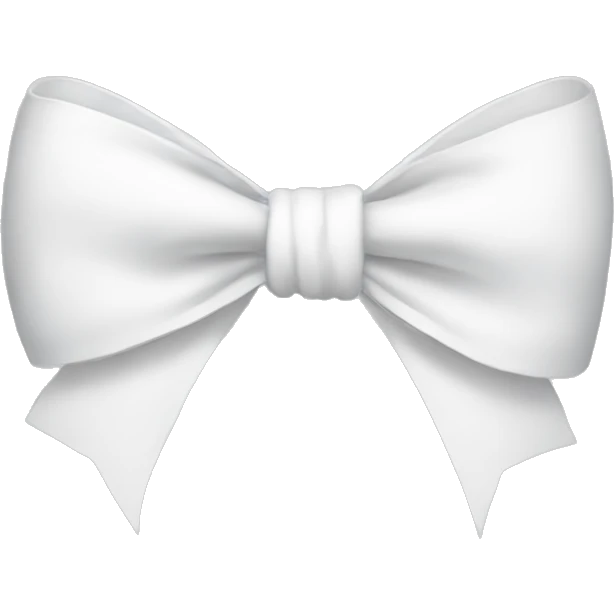 White bow  emoji
