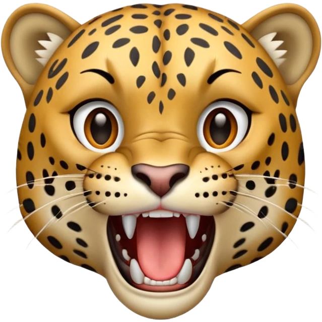 Leopard roar emoji