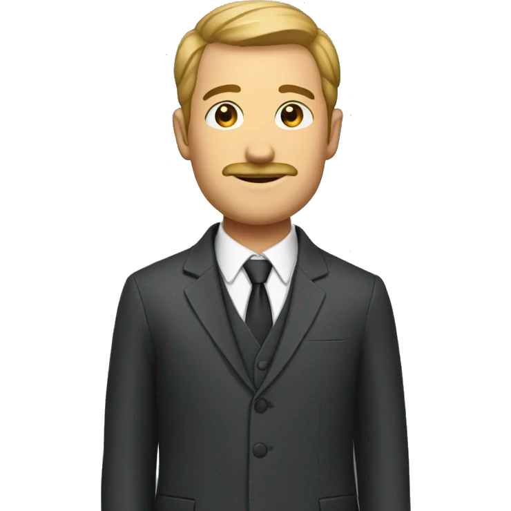 Czech in a suit emoji