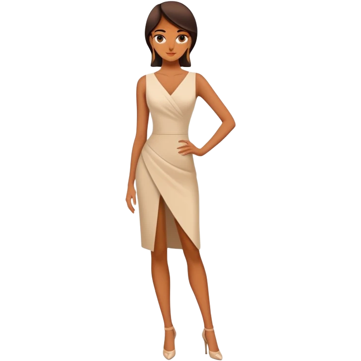 Beautiful elegant Abstract La Creatura full body emoji