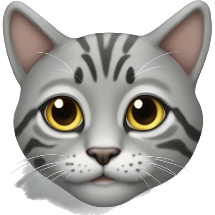 Серый кот emoji