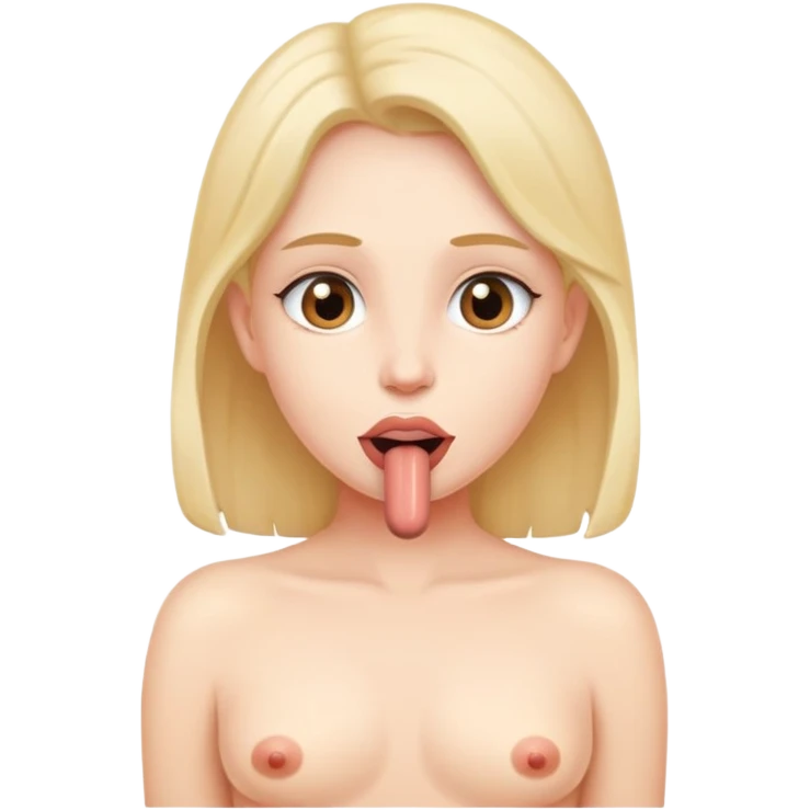 Голоя девушка сосот член  emoji
