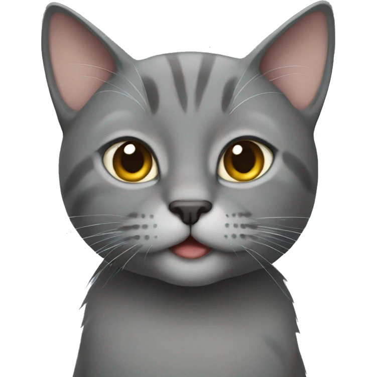Grey cat emoji