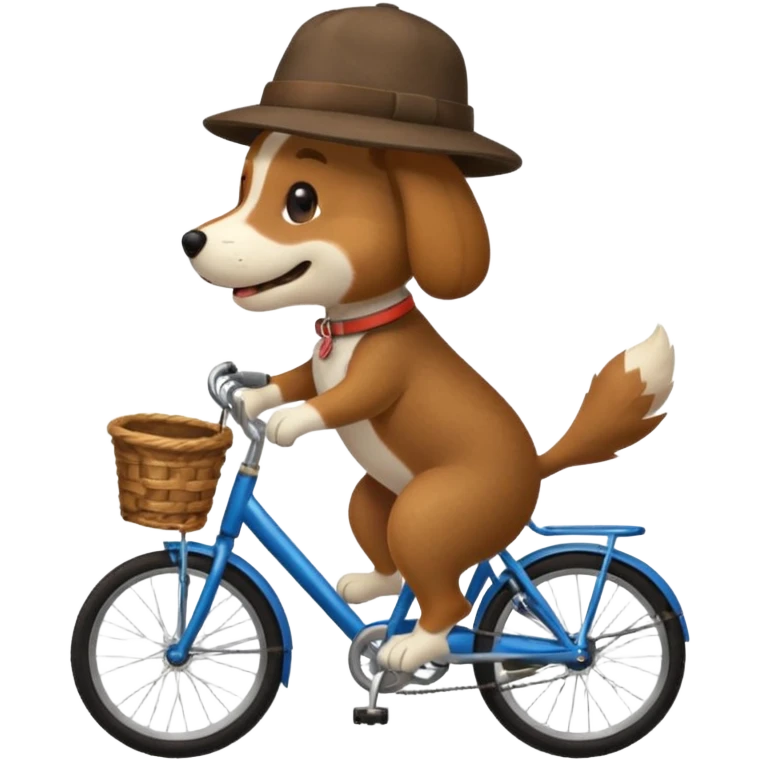dog cyclist emoji
