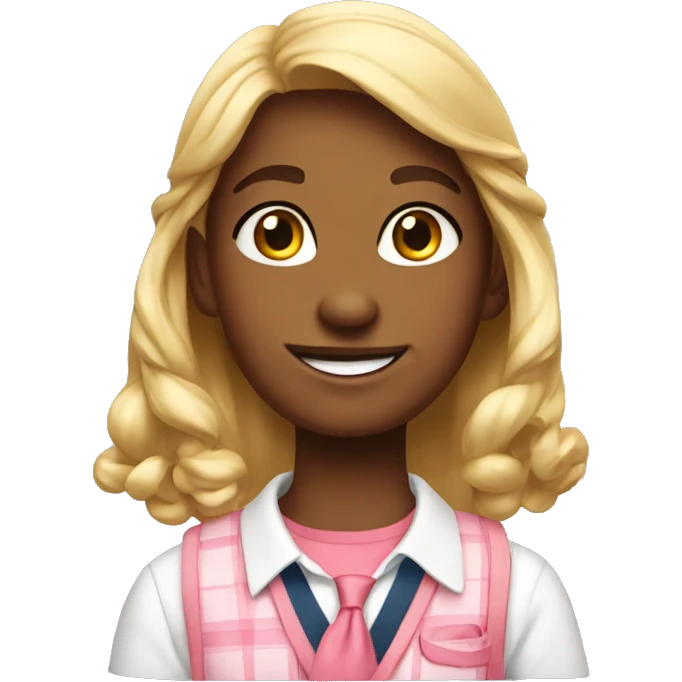 Cute preppy plink  emoji