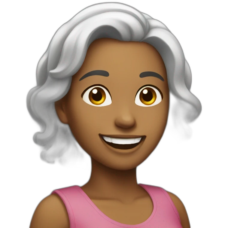 mujer feliz emoji