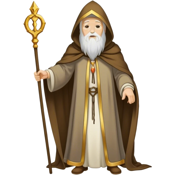 Tarot Card with the hermit on it emoji
