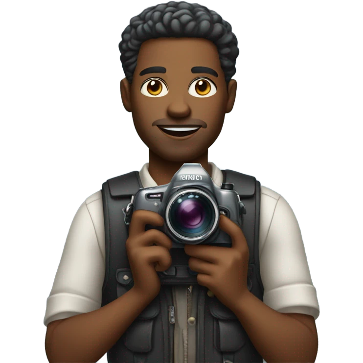 African American photographer  emoji