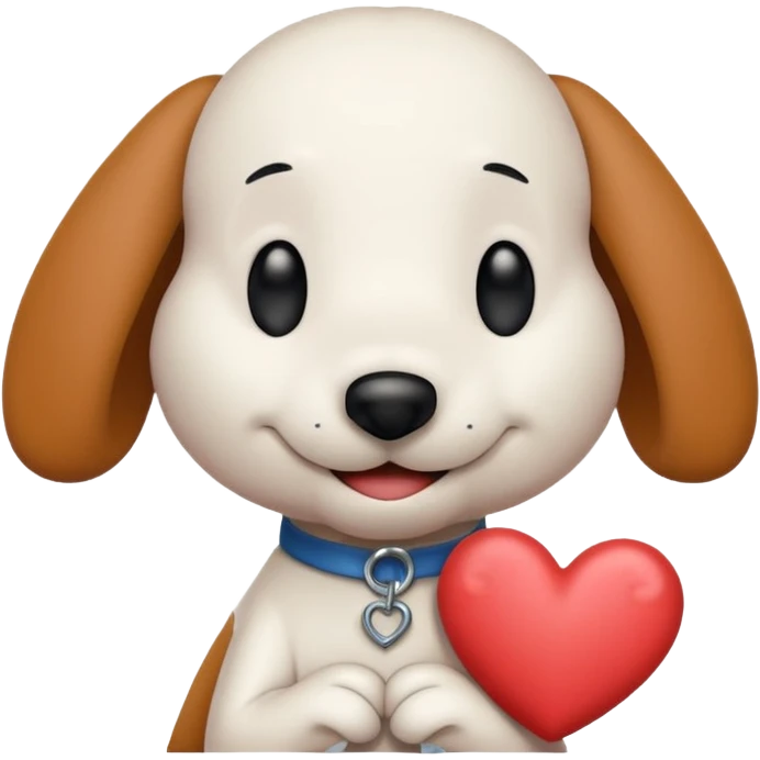 snoopy in love emoji