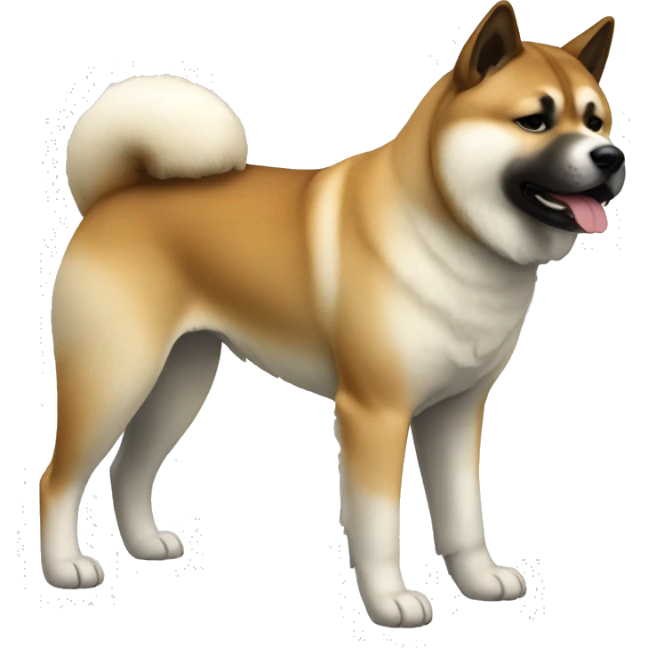 Akita Dog Breed Full Body emoji