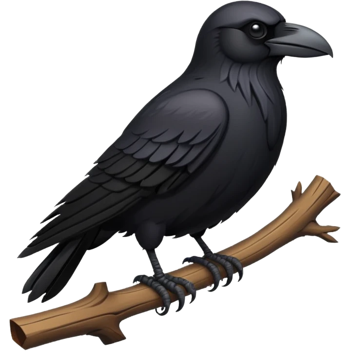 a cartoon Viking raven emoji