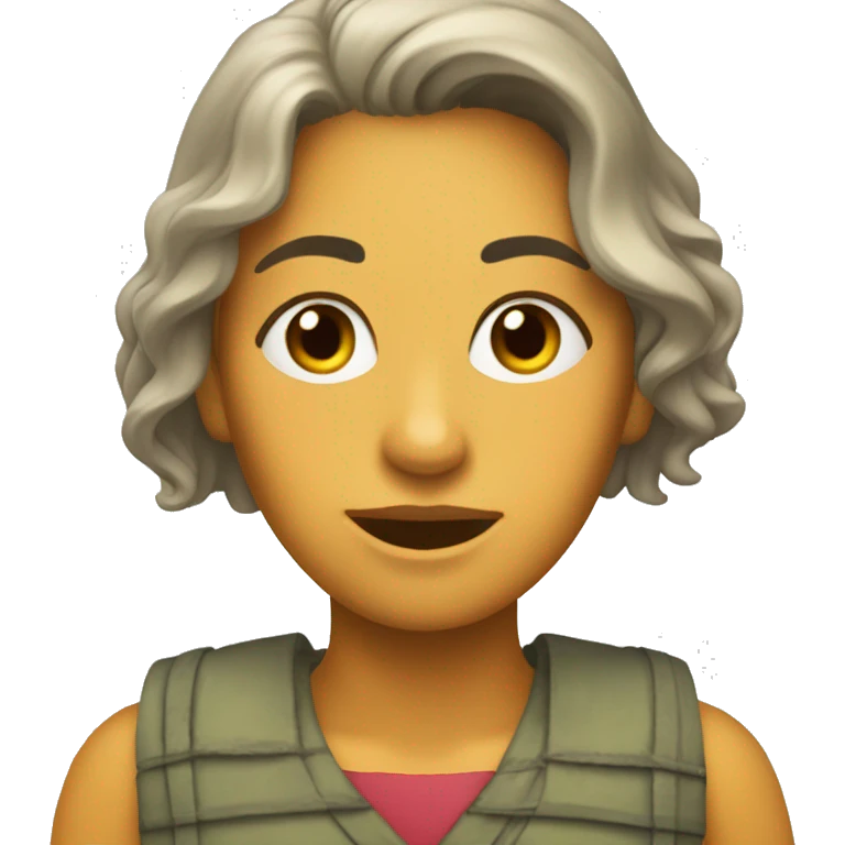 Garota cacheada emoji