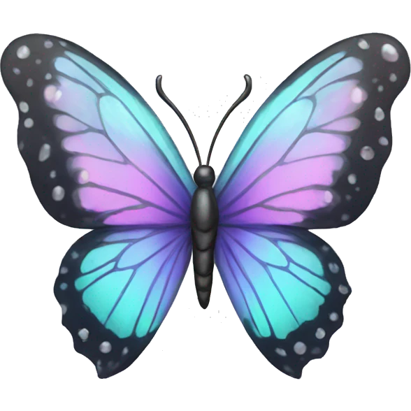Crystal butterfly emoji