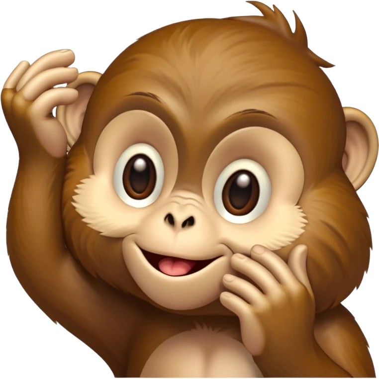 Monkey blowing kiss emoji