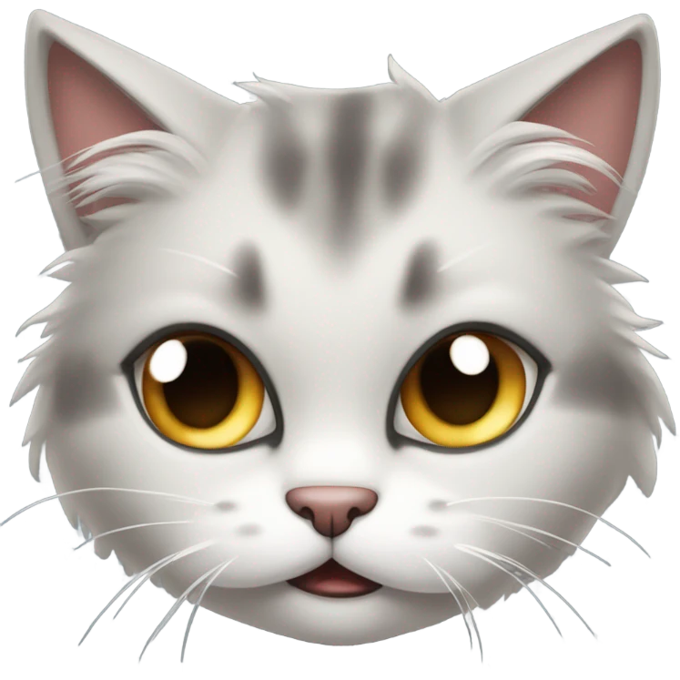 Cute mad cat emoji