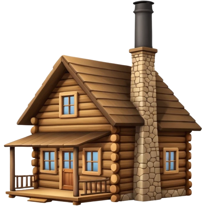 Log cabin emoji