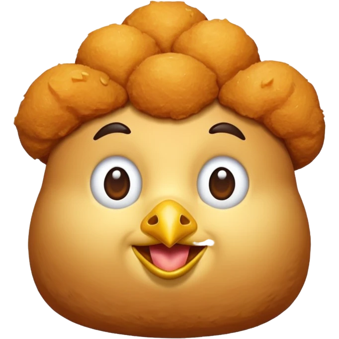 Make an emoji of a chicken nugget emoji