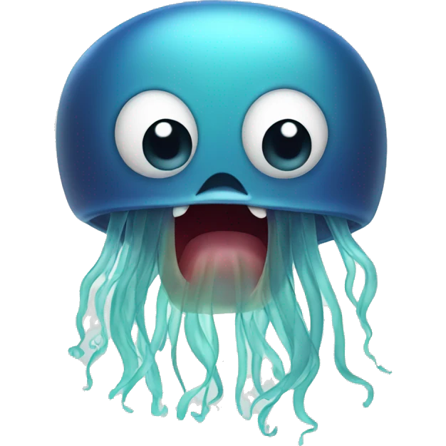 Jellyfish getting angry  emoji