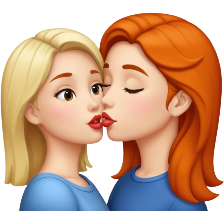 Mujer de talla baja dando un beso  emoji