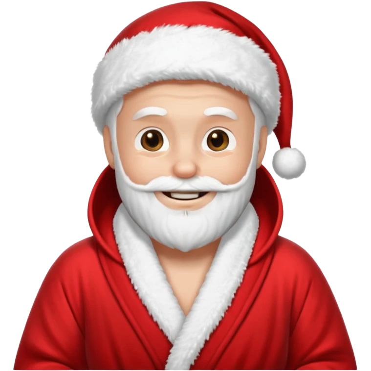 Santa having a spa day emoji
