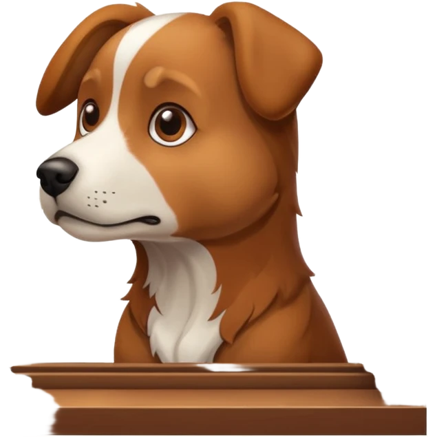 dog looking out of the window emoji