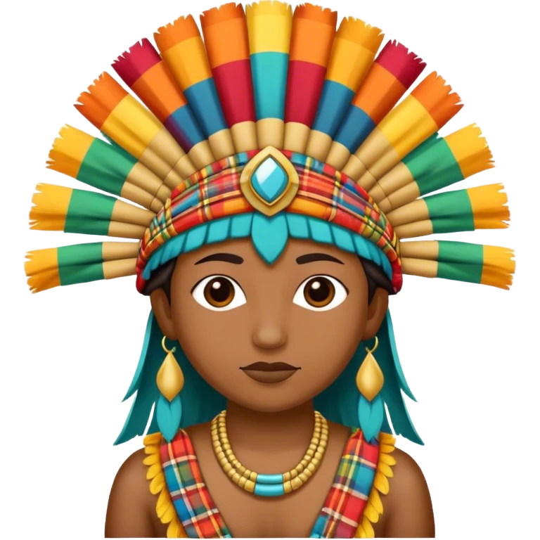 Coiffe en tissu madras emoji