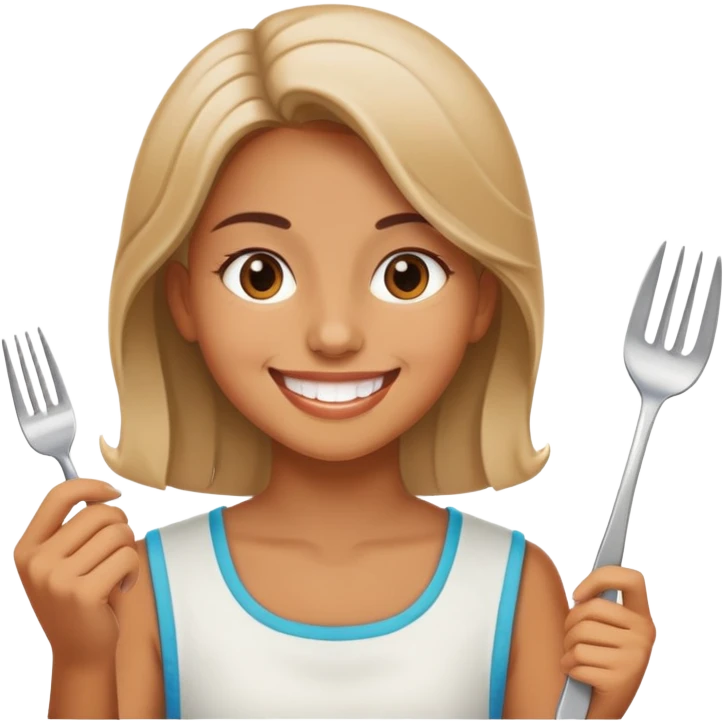 girl ready to eat emoji