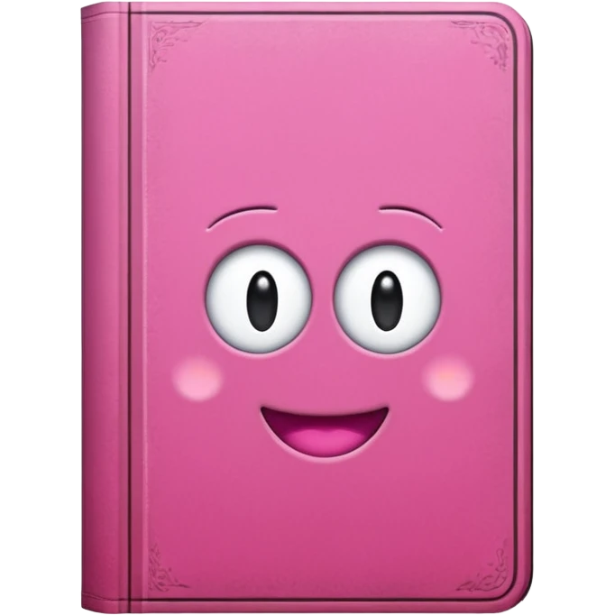 pink book emoji