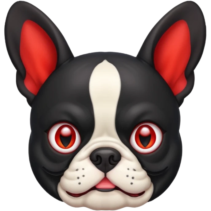 French bulldog with devil horns  emoji