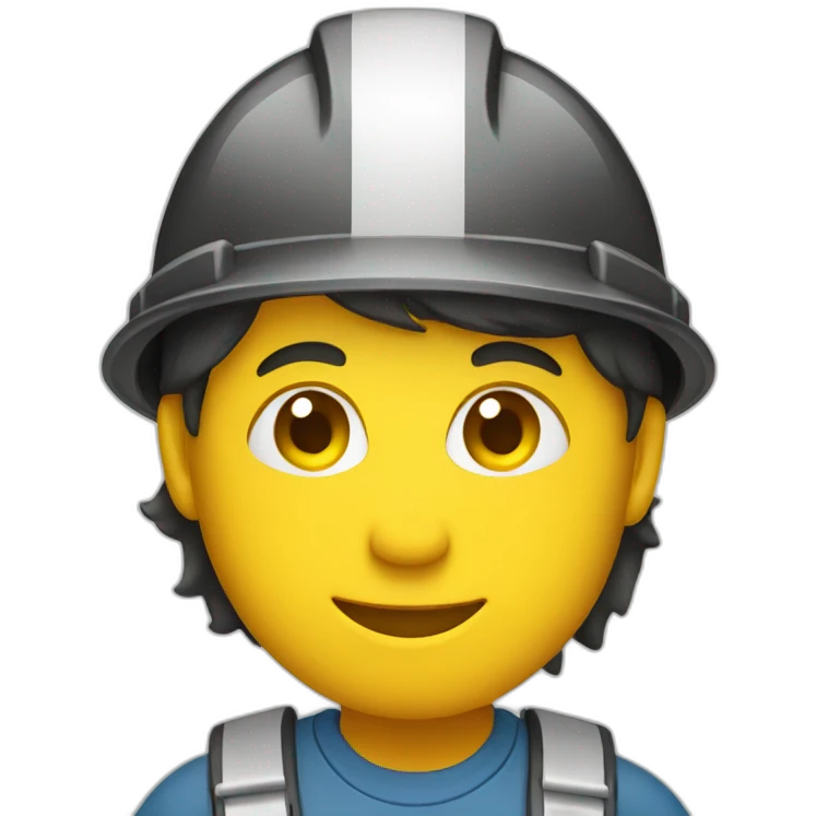 safety hat worker emoji