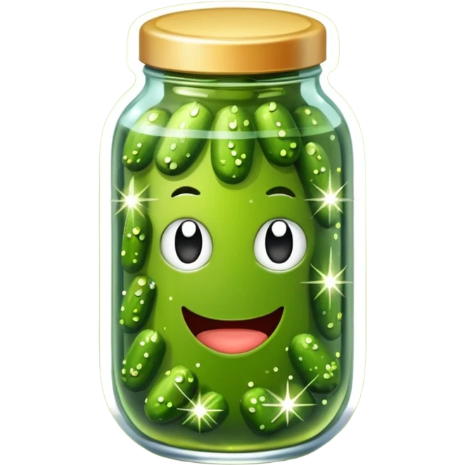 Pickle with sparkles  emoji
