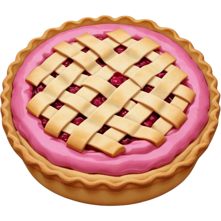Pink pie emoji