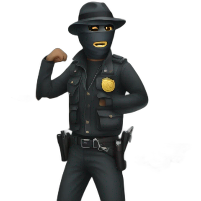 Bank robbery emoji