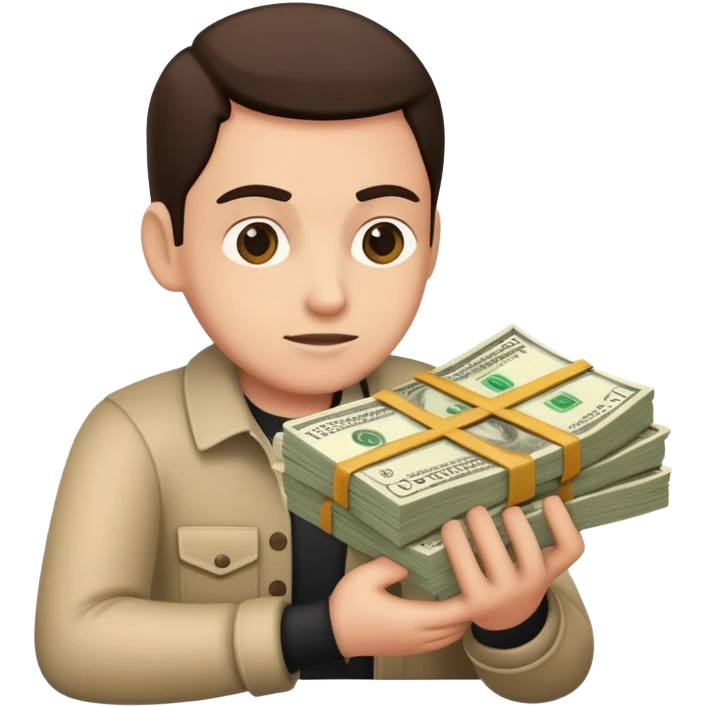 A robber stealing money  emoji