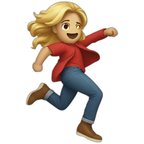 kick someone's bottom emoji