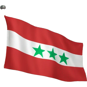Flag of coastal Latakia in Syria  emoji