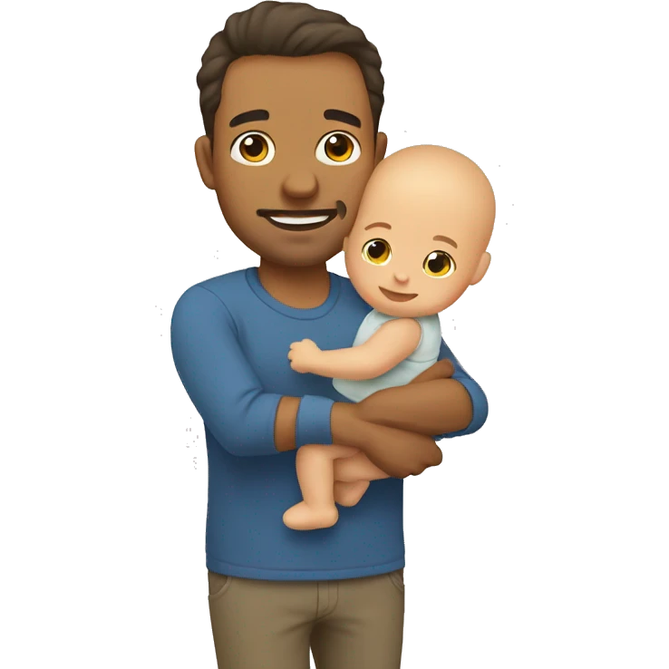 father with baby emoji