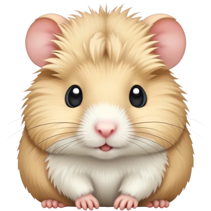 A gerbil in white emoji