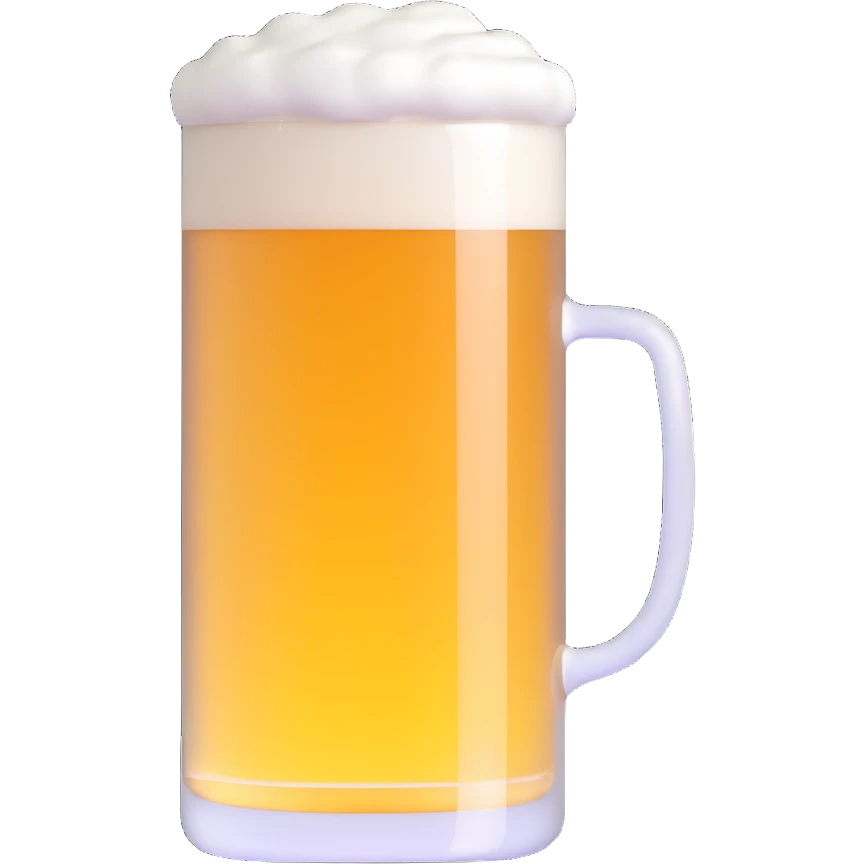 beer glass with foam emoji