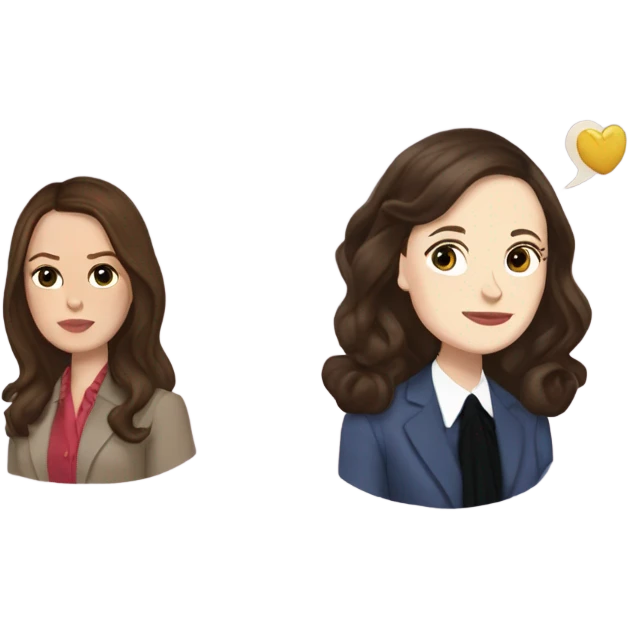 Blair waldorf and rory gilmore mix emoji