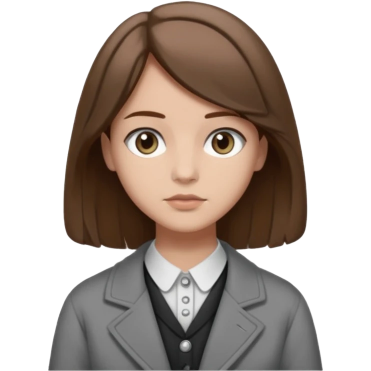 Black white brown greyish dull-colored vintage academia aesthetic  emoji