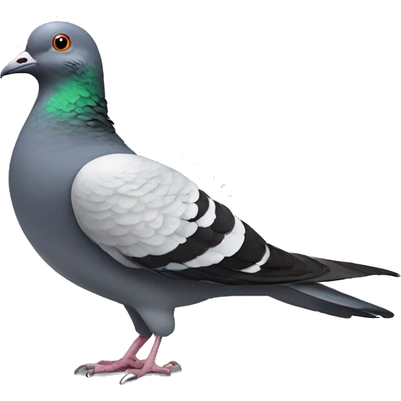 pigeon doing gymnastics emoji