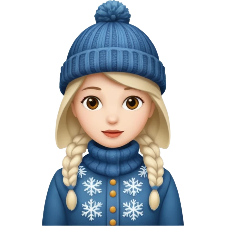 woman winter dress and hat emoji