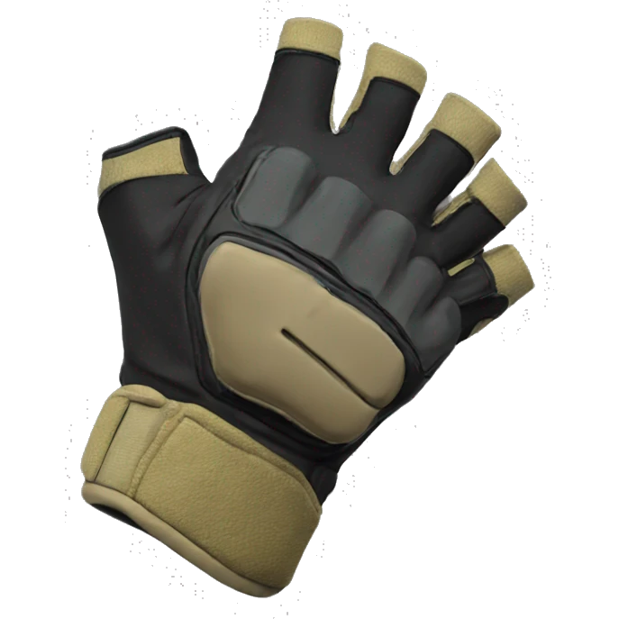 fingerless tactical glove emoji