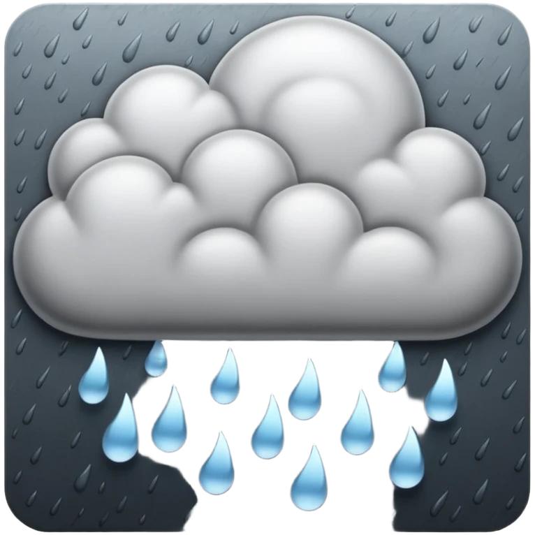 rain cloud emoji