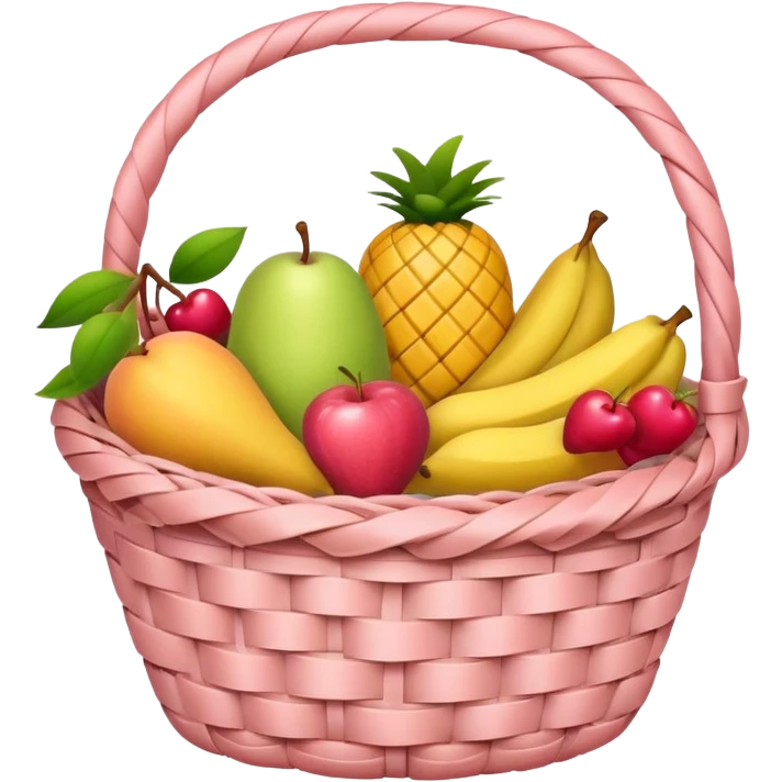 Light pink fruit basket emoji