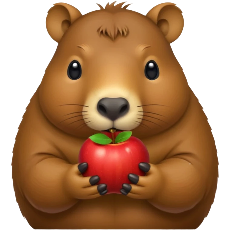 capybara emoji, apple style, eating emoji