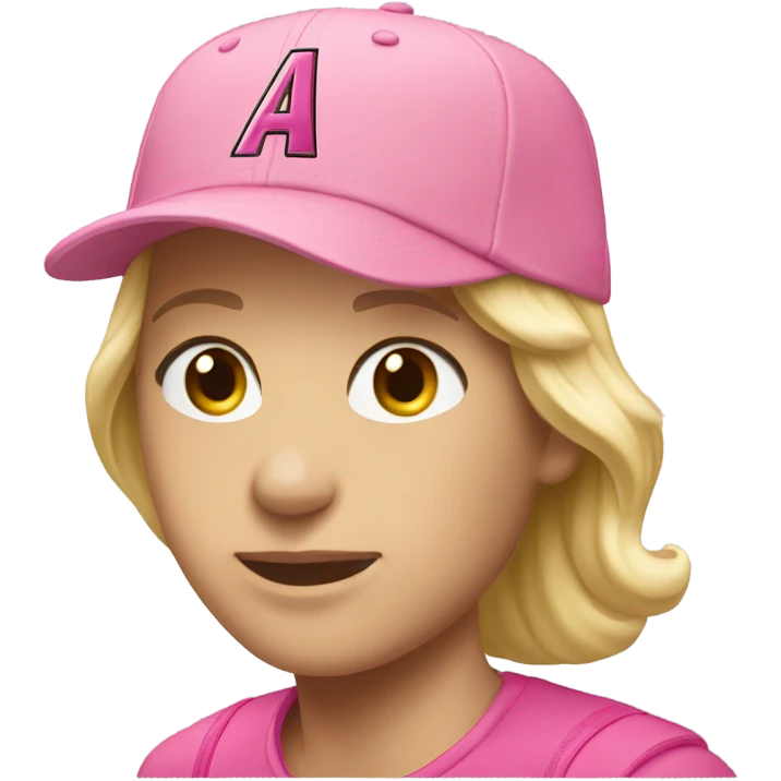 pink nike cap emoji
